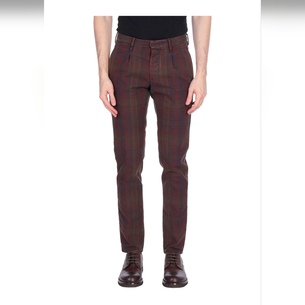 INCOTEX checked causual pants